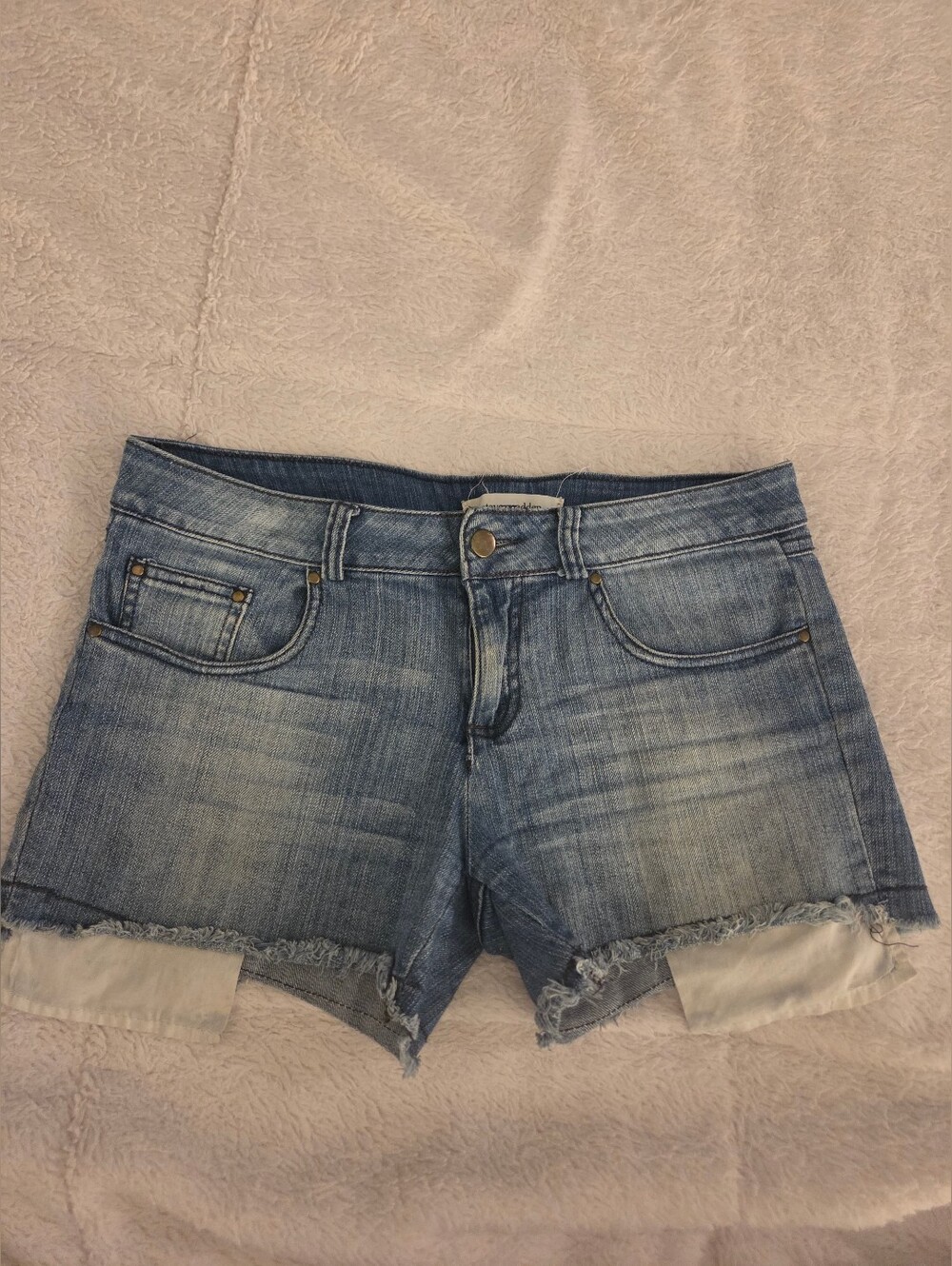 Classic Light Blue Denim Cutoff Shorts